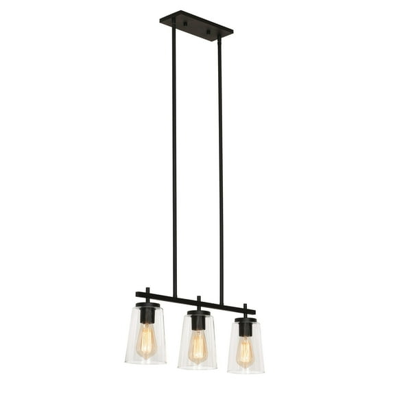 AFX Joanna 3 Light Linear Pendant Satin Nickel Satin Nickel