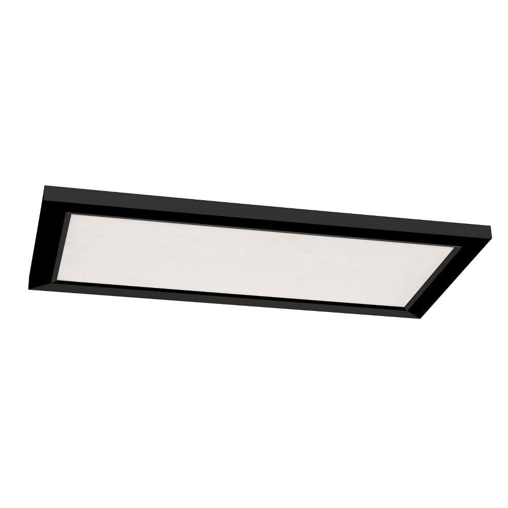 LGNL2412LAJD4BK-AFX-Lugano - 25W 1 LED Flush Mount In Modern Style-1 Inches Tall and 12 Inches Wide-Black Finish