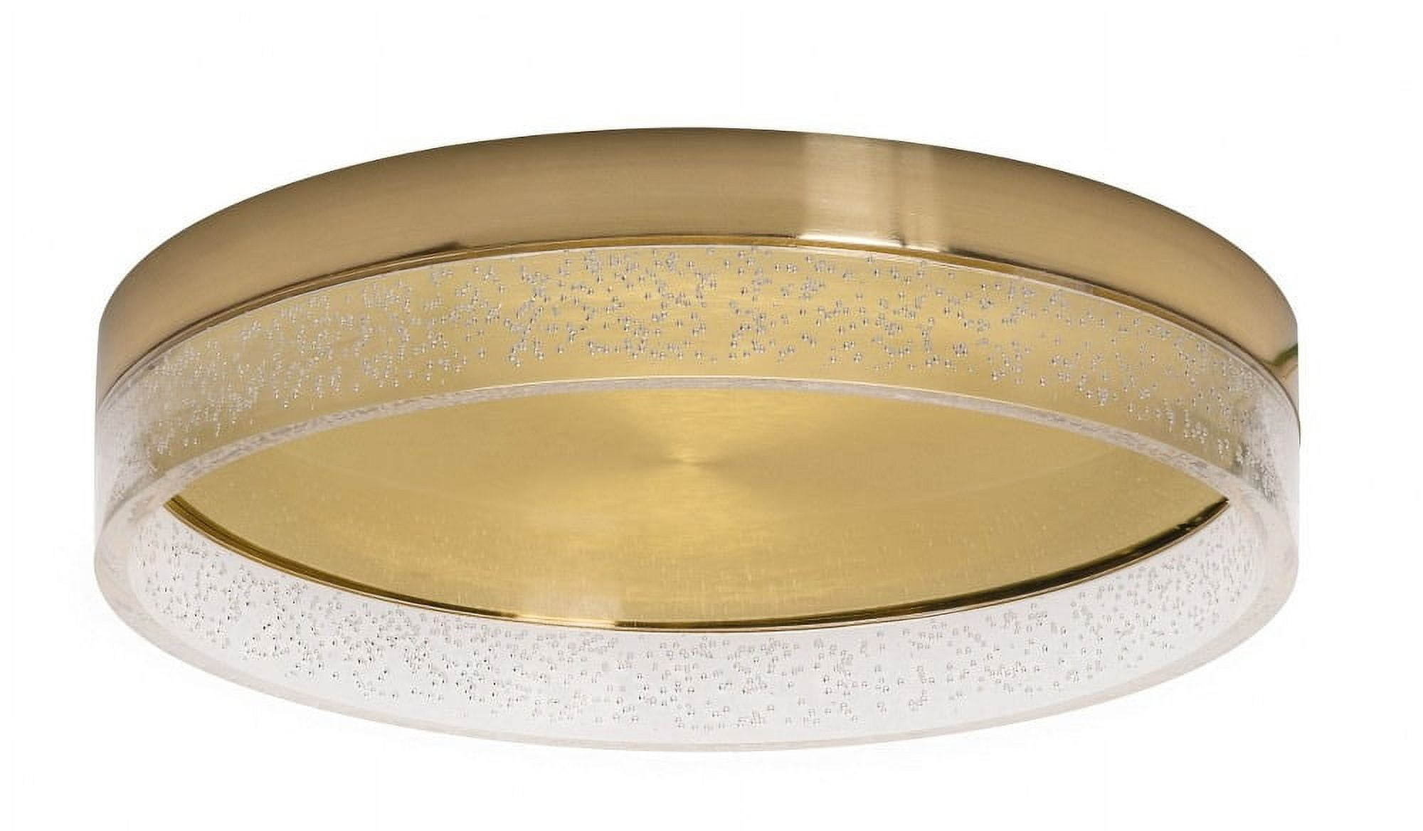 AFX - Maggie - 15.75 Inch 34W 1 LED Flush Mount-Satin Brass Finish