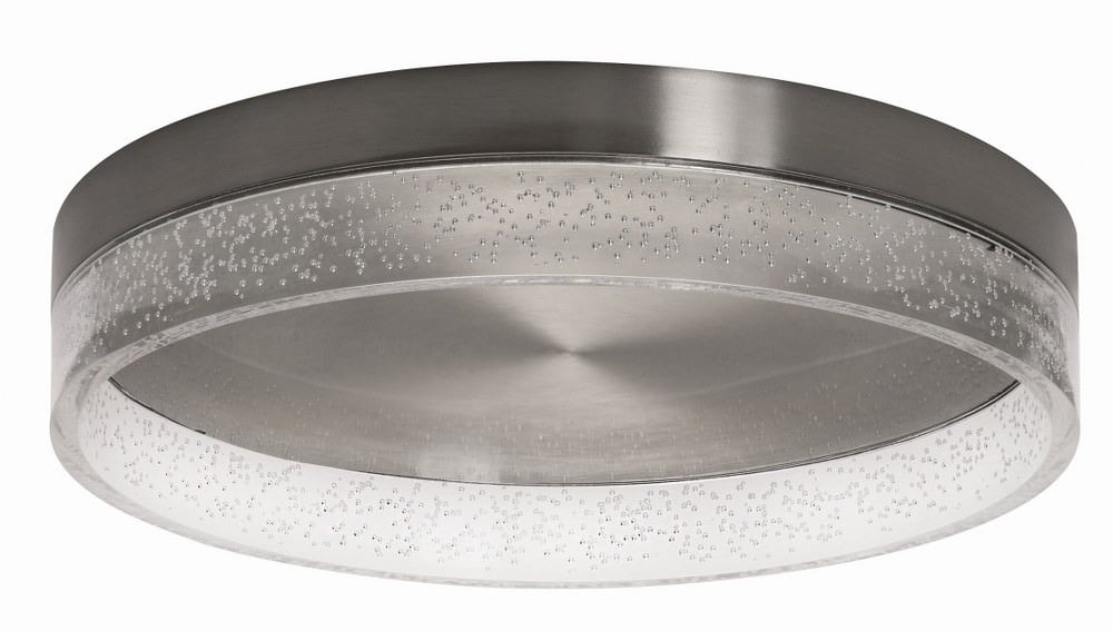 AFX  Maggie LED Flush Mount 34 Satin Nickel Large 16 inch Nickel 13 to 24 Inches