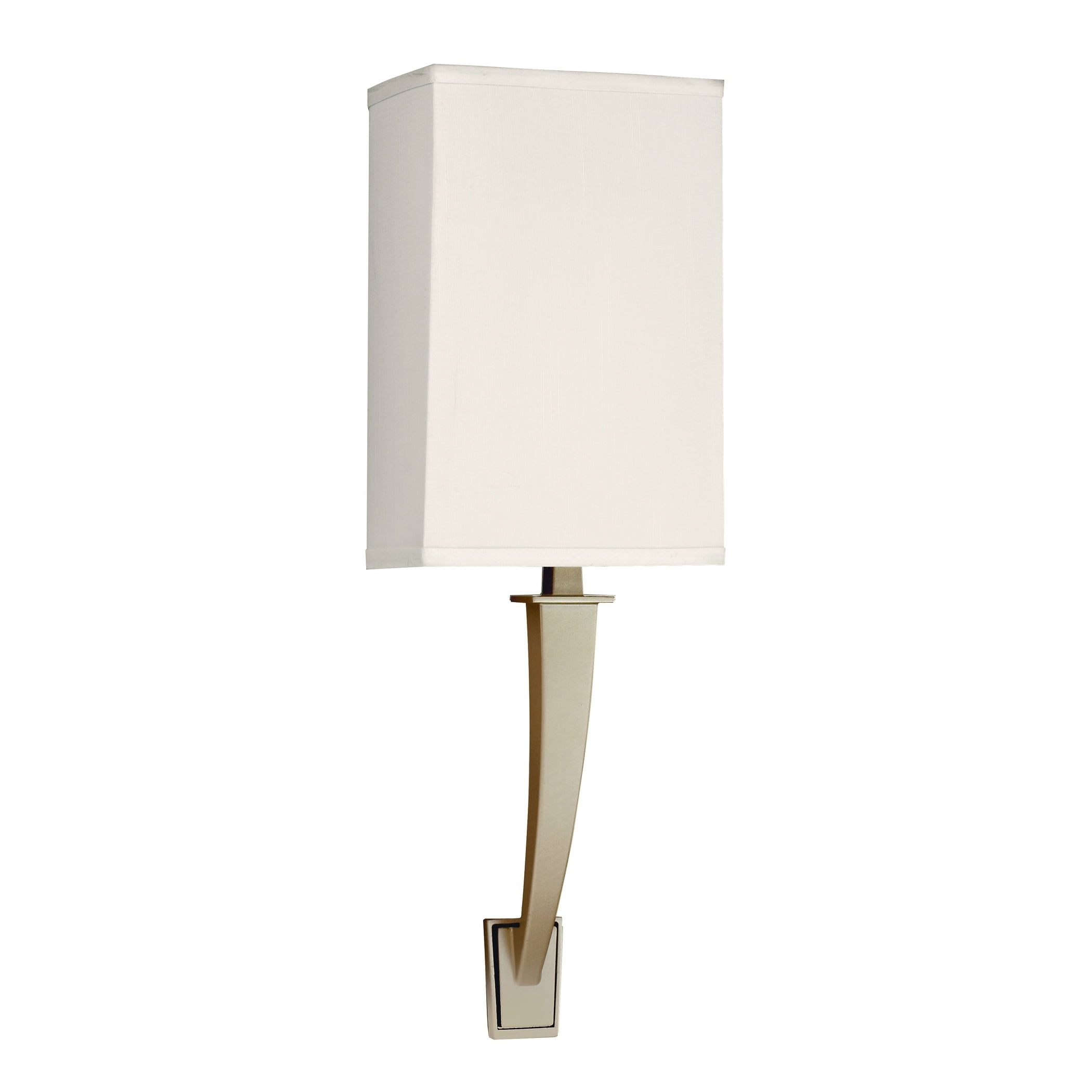 AFX Sheridan 19-inch Champagne LED Wall Sconce, Cream Linen Shade