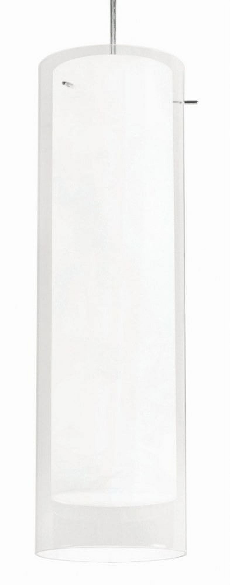 AFX View 1-light Satin Nickel 4000K LED Pendant White 120 V