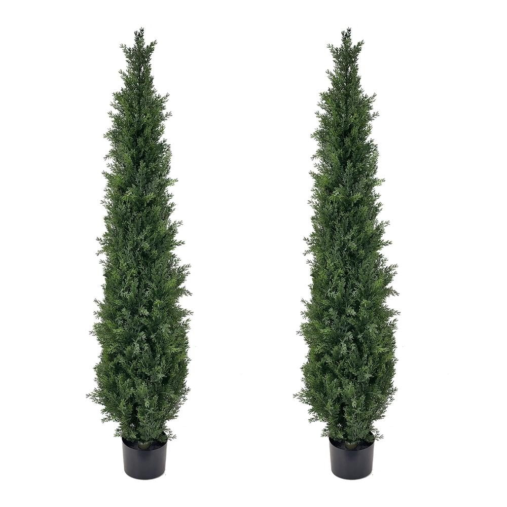 DR.Plazen 2 Pack 33 Leaves  Lifelike Artificial Boston Fern Plants, Premium Faux Greenery for Home Office Porch Decor, Hanging or Pot Display, Indoor/Outdoor Use (Pot Not Included)​