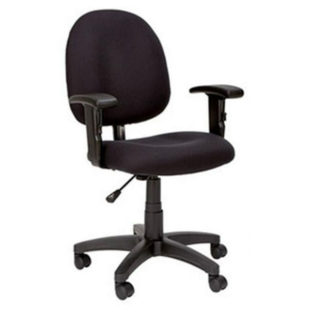 AL  Essentia Series Swivel Task Chair with Adjustable Arms - Black