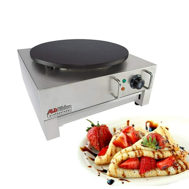 ALDKitchen Crepe Maker Commercial | Electric Pancake Maker | Nonstick 16 Plate | 110V