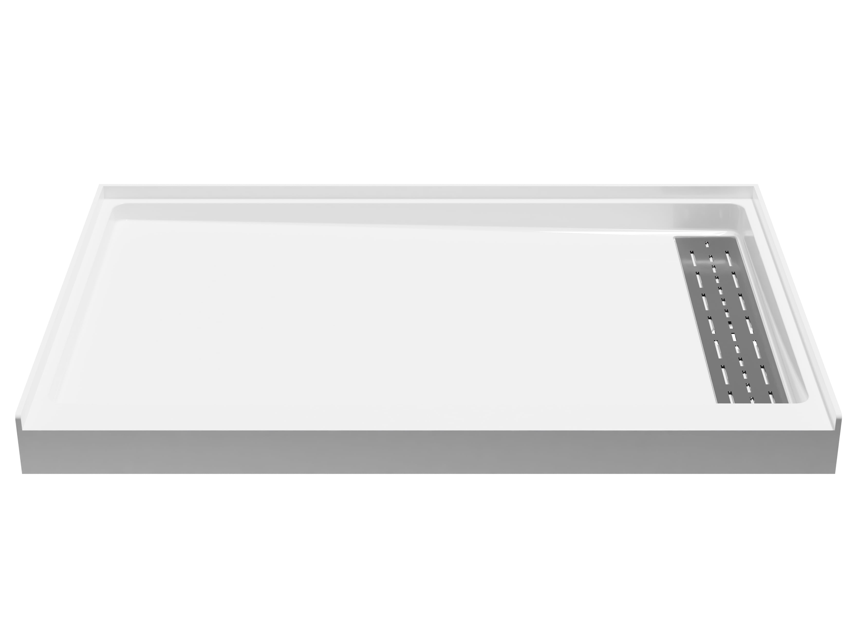 ALEXANDER 48 in. x 32 in. Right Drain Shower Base in White - SB-AZ103R
