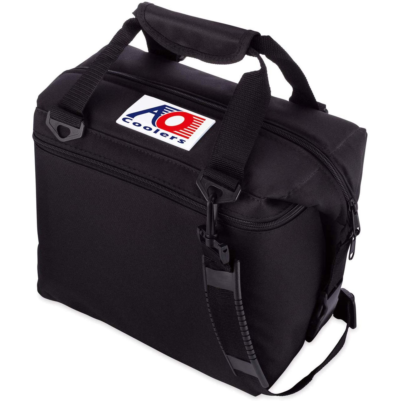 AO Coolers Original 12 Can Soft Side Cooler w/ High Density Insulation, Black