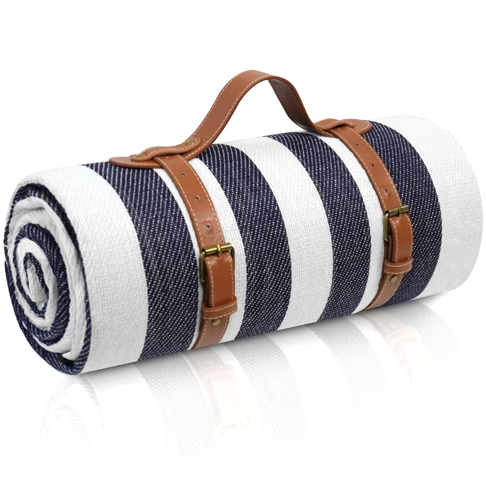 AOUNQ Extra Large 80"x 80" Picnic Blanket,Waterproof and Foldable Beach Blanket,3-Layer Outdoor Blanket for Camping Grass Lawn Park Accessories