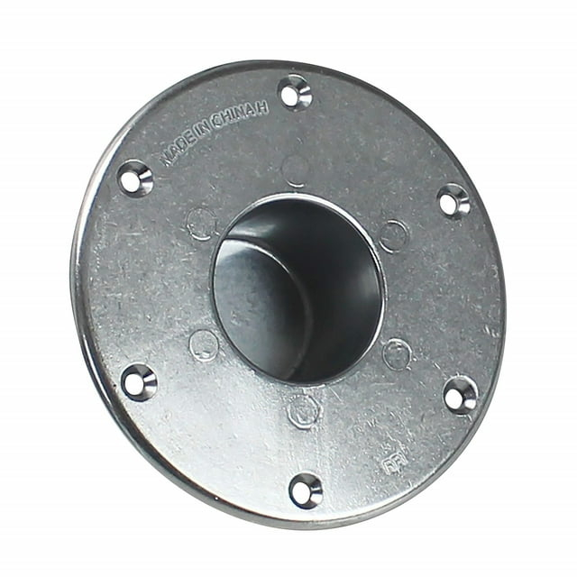 AP Products 013-1112 Chrome Round Recessed Mount Table Base