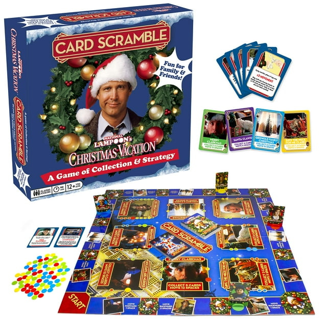 AQUARIUS Christmas Vacation Card SSF20 Scramble Board Game- Fun Family Party Game for Kids, Teens & Adults - Entertaining Game Night Gift - Officially Licensed Merchandise
