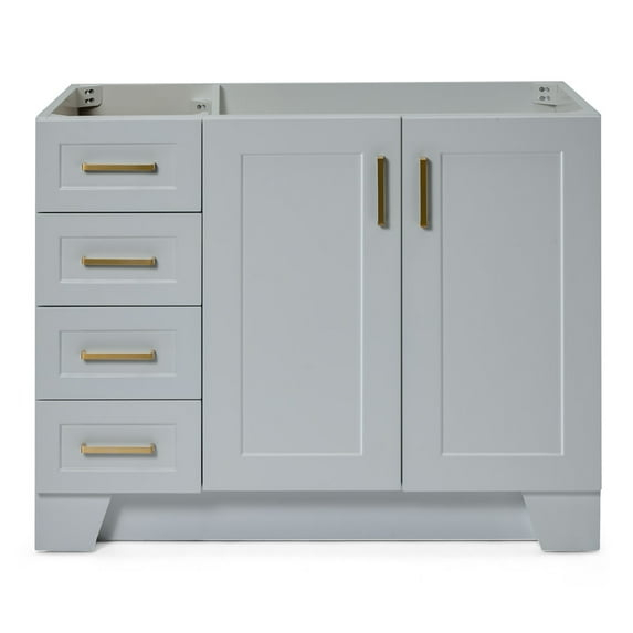 ARIEL Taylor 42 in. W x 21.5 in. D Bath Vanity Cabinet Only in Grey