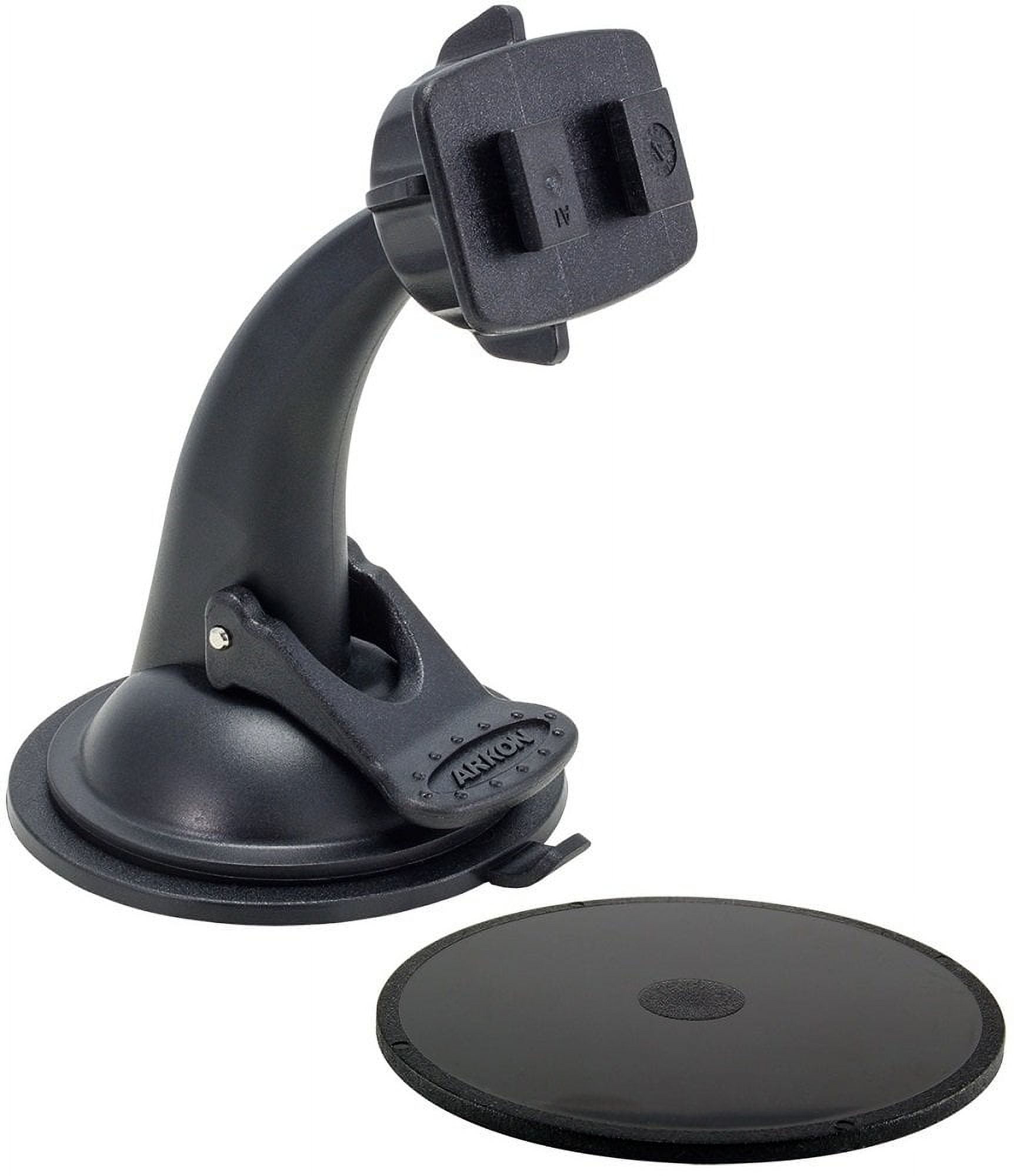 ARKON Mounts Windshield Dashboard Sticky Suction Mount for Cars and Trucks | Designed for Phone and Tablet Holders | Dual-T Holder Compatible | Strong Windshield Suction Mount | GN068WD-SBH C32