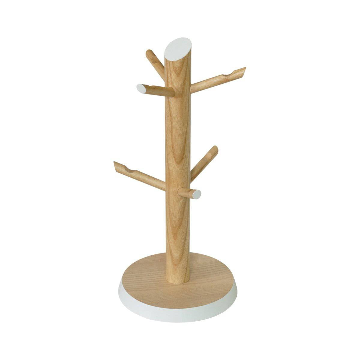 ASH WOOD: SIX-MUG TREE by Peterson Housewares  Artwares