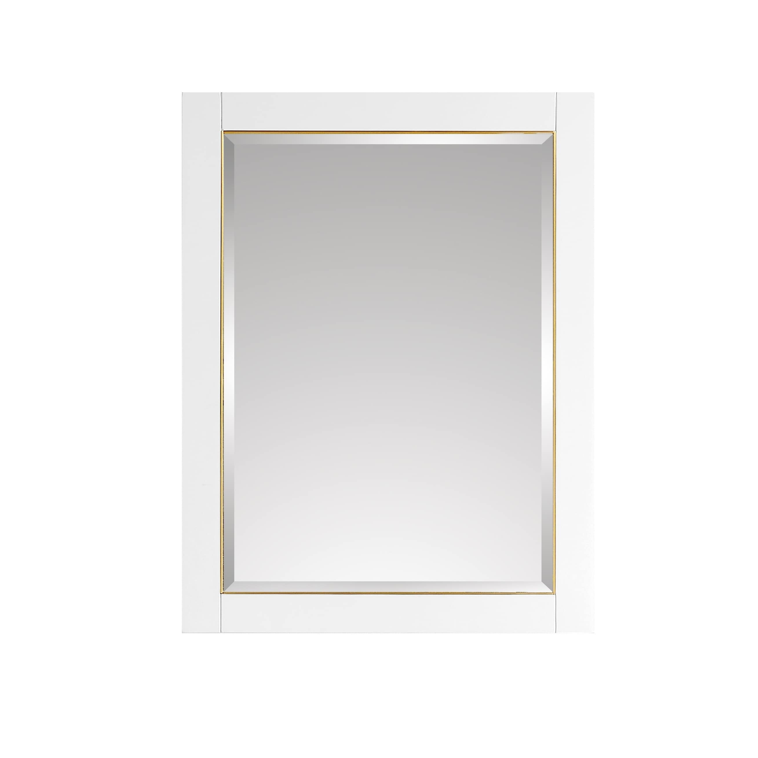 AVANITY  Mason 24 in. Wall Mounted Mirror with Matte Gold Trim - 24"W x 32"H White White