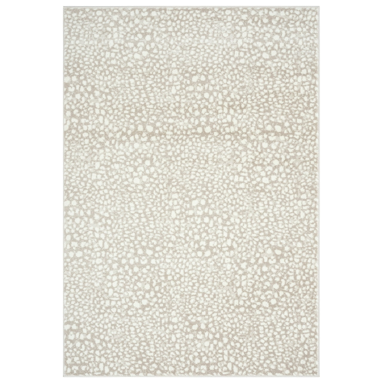 Abani Rugs Arto Contemporary Cheetah Print Area Rug Cream 7'9" x 10'2" 8' x 10'