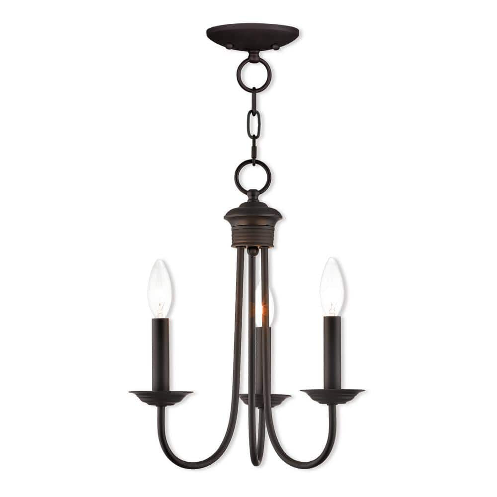 Livex Lighting Estate 3 - Light Chandelier in  Bronze