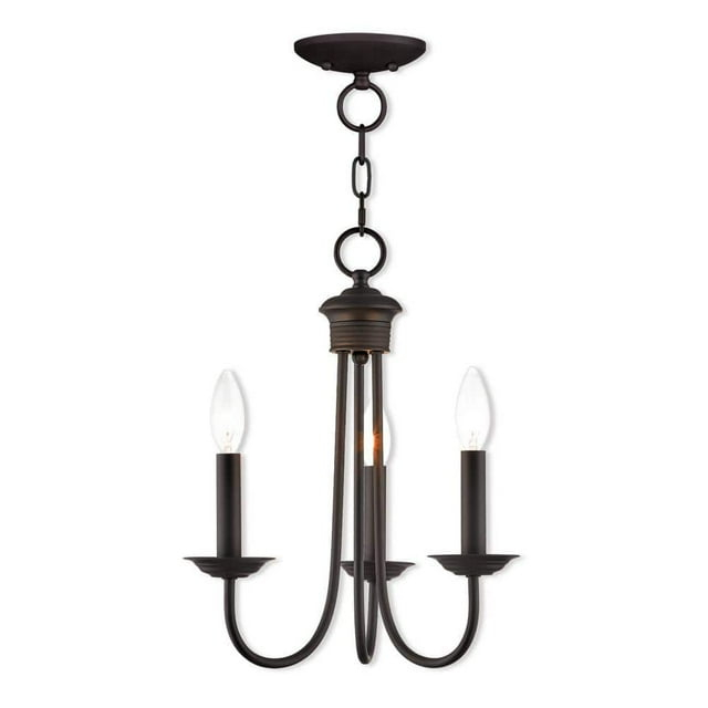Livex Lighting Estate 3 - Light Chandelier in  Bronze