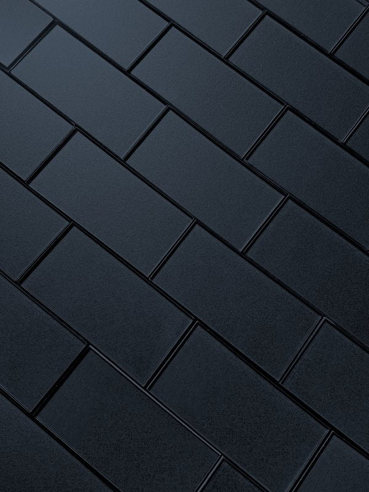 Abolos- Secret Dimensions 3" x 6" Glass Subway Tile in Glossy Dark Gray (14sf, 8pc Per Pack)