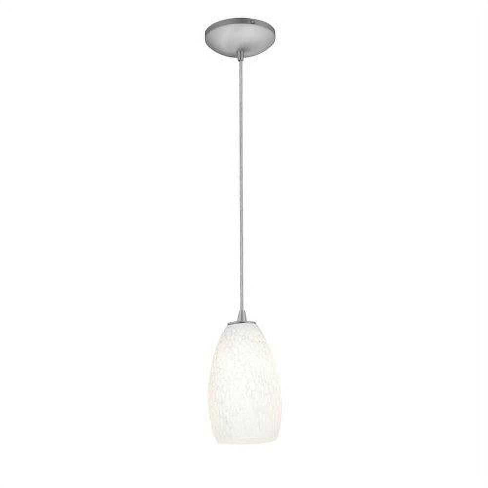 Access Lighting  Japanese Lantern 12 inch Steel Fluorescent Rod Pendant with White Lined Shade