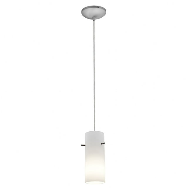 Access Lighting Cylinder 1 - Light Pendant in  Brushed Steel