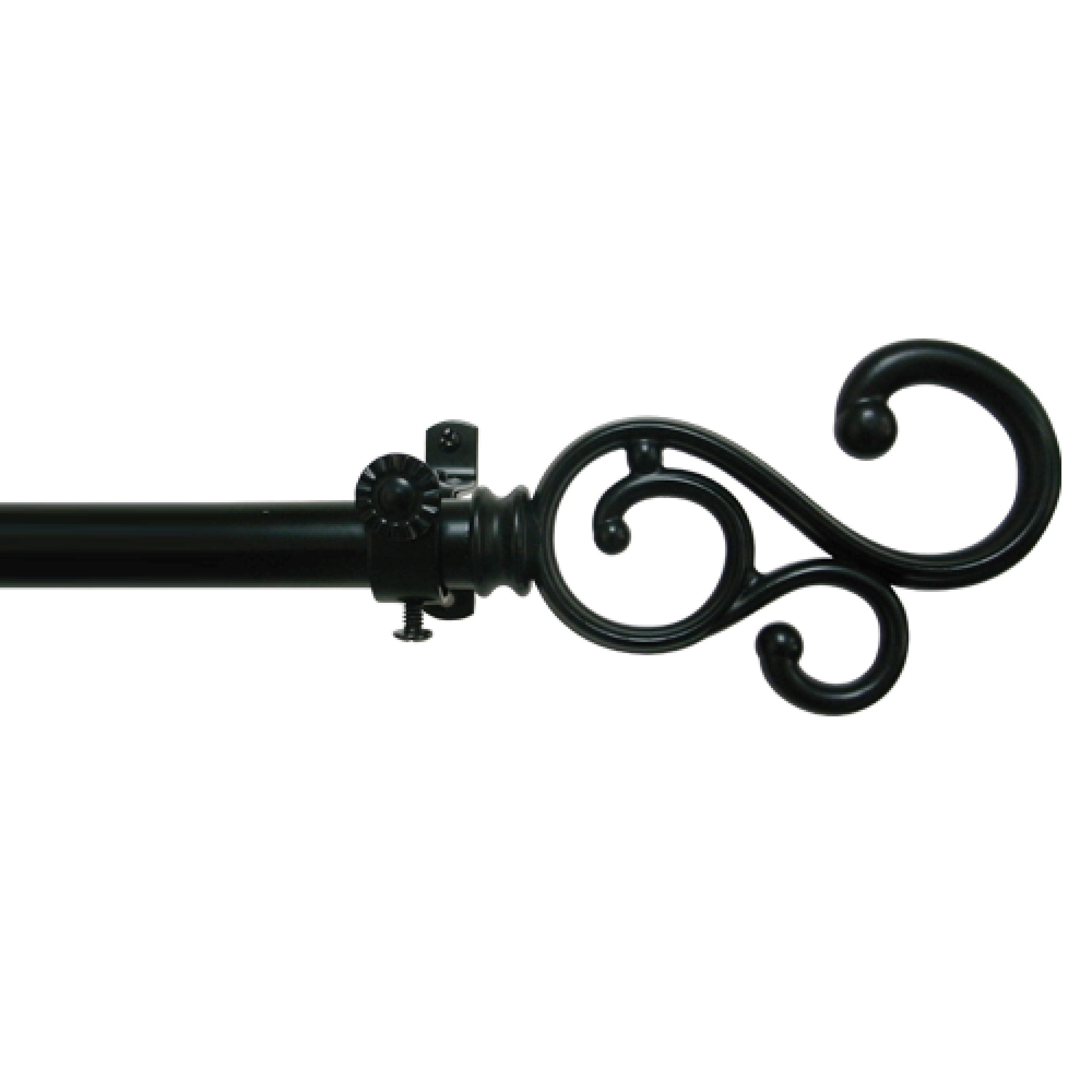 Achim Buono II Decorative Curtain Rod and Finial, Medley