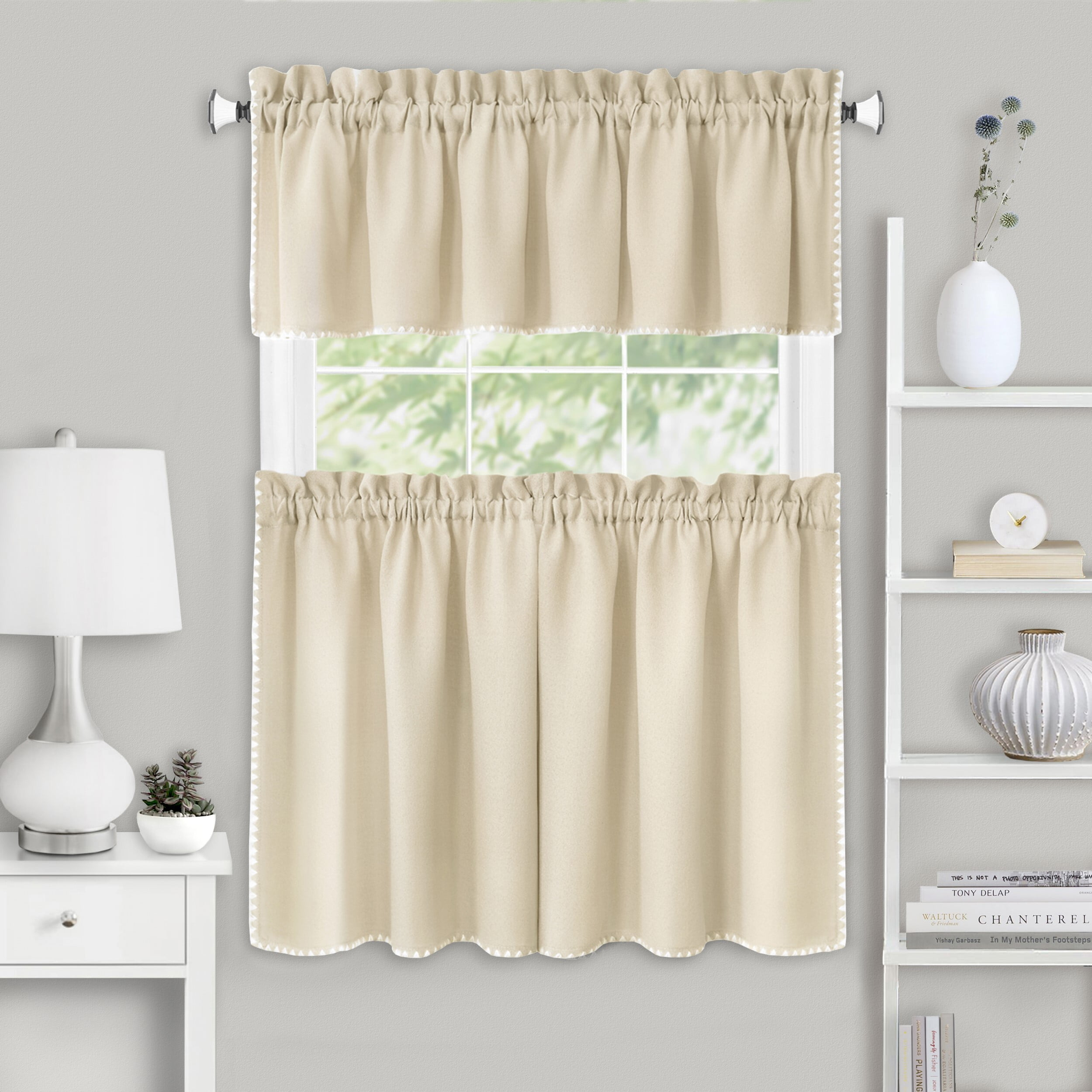 Achim Importing Co Tailored 58'' W Kitchen Curtain