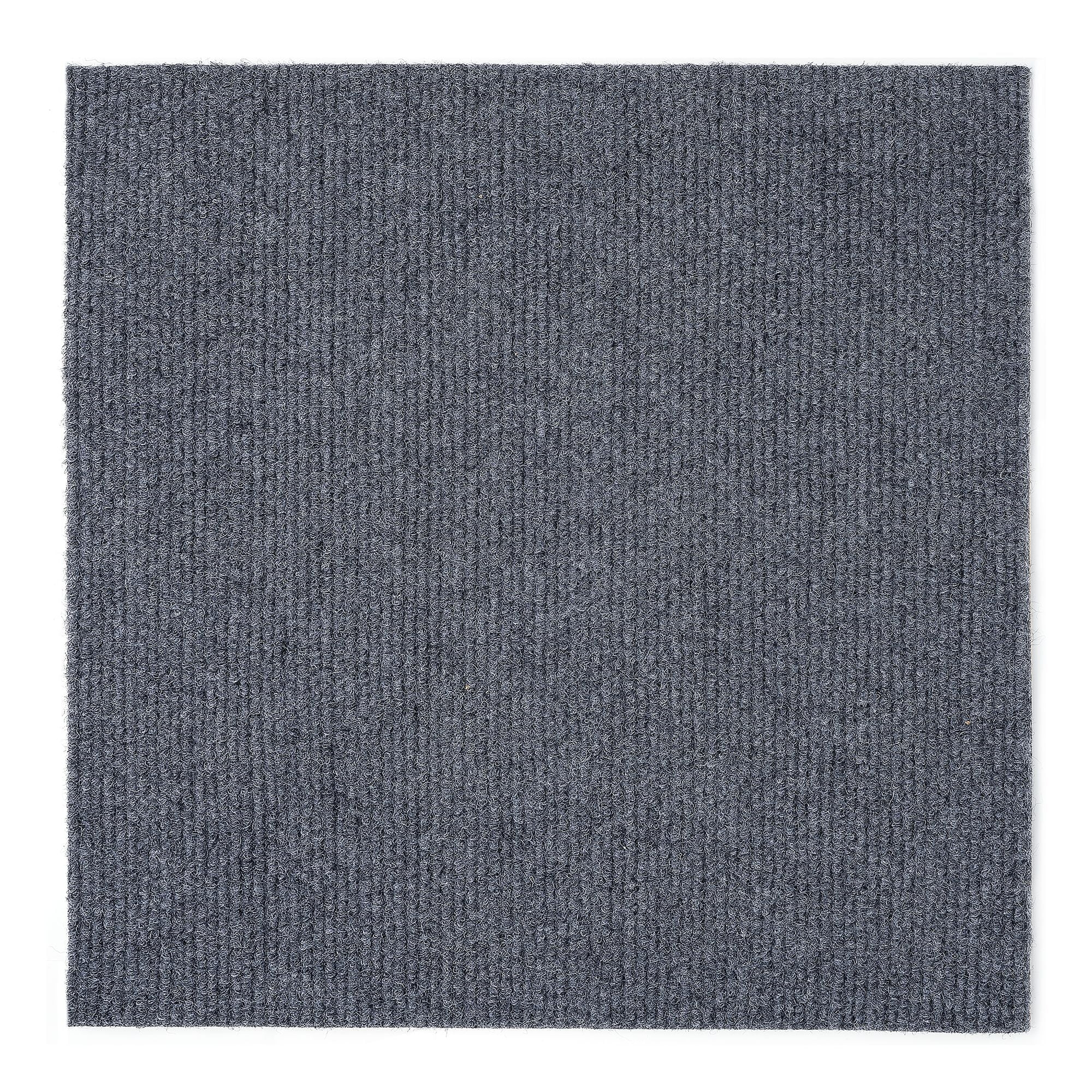 Achim Nexus Self Adhesive Polyester Carpet Tile - 12 Tiles/12 Sq. ft., 12 x 12, Smoke Gray
