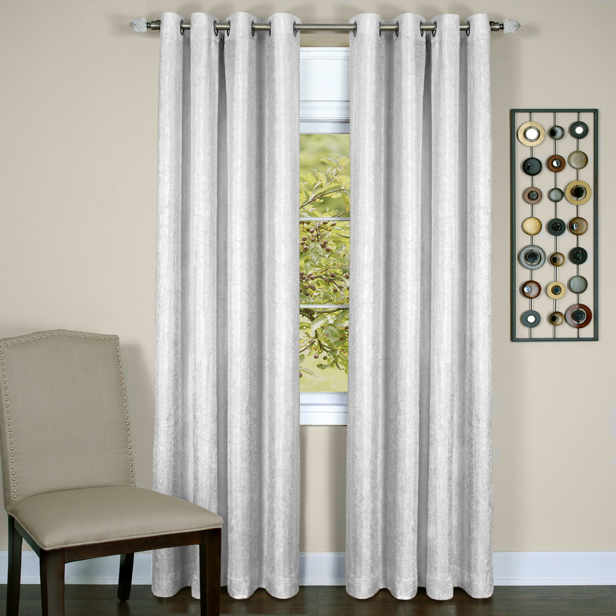 Achim Taylor - Lined Grommet Window Curtain Panel