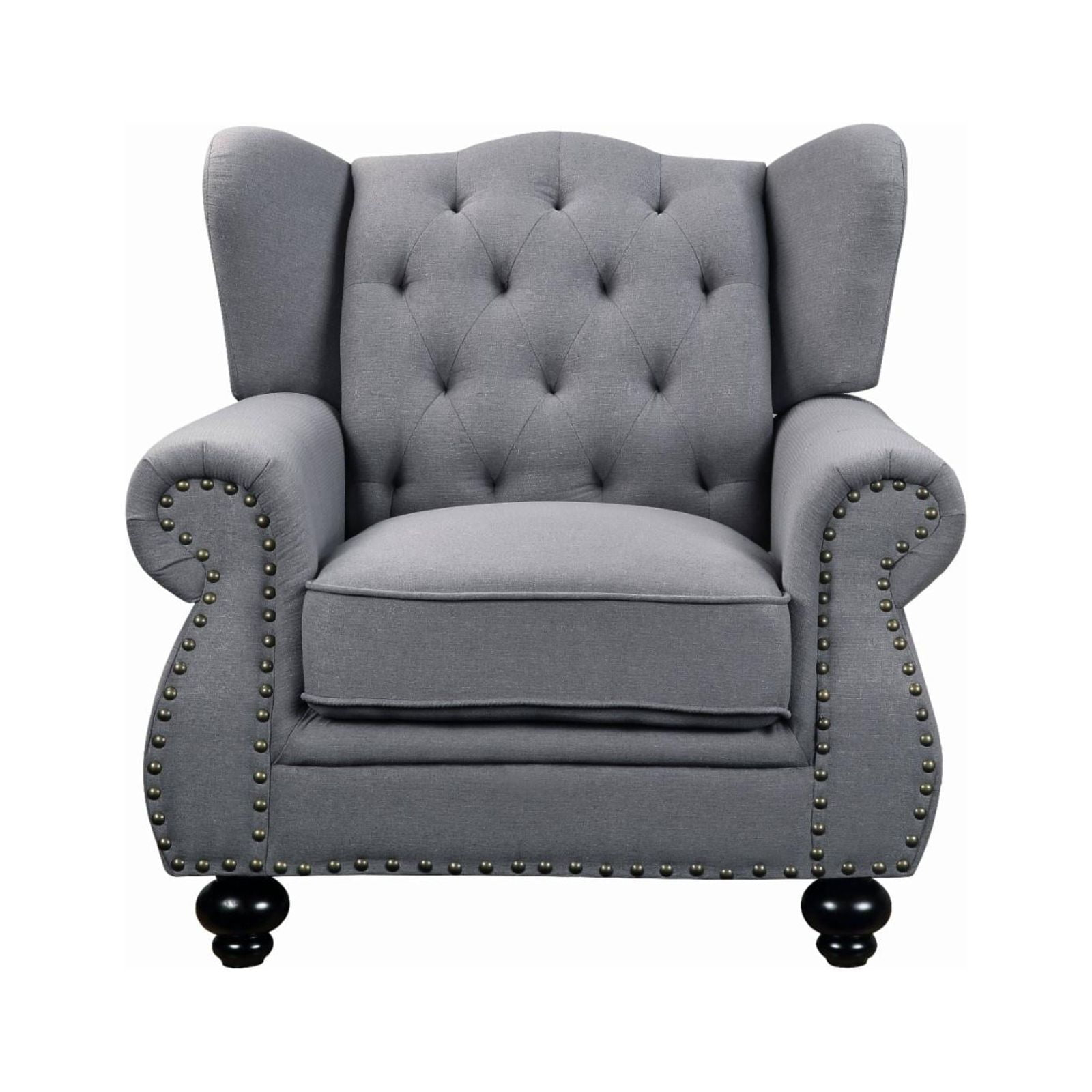 ACM-53282 - ACME Hannes Chair, Gray Fabric