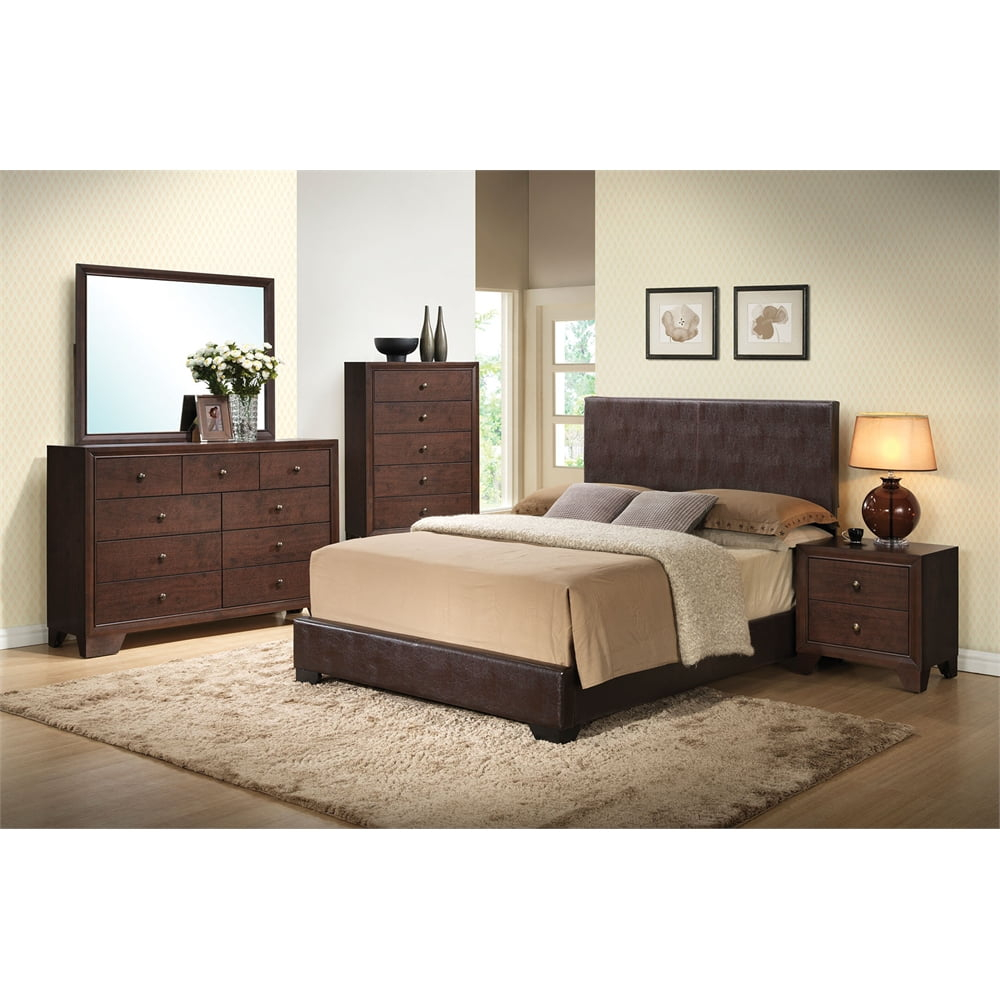 Vegan Leather Standard Storage Bed