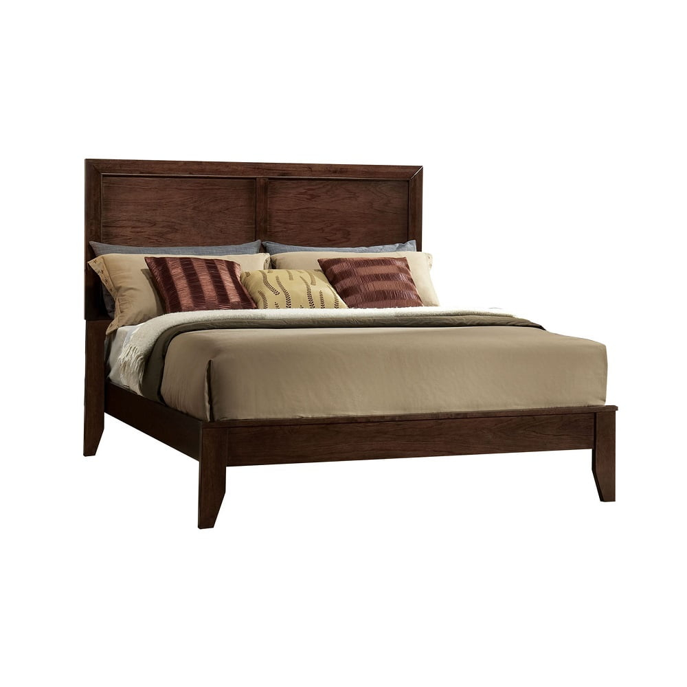 Acme Furniture Madison Eastern King Panel Bed in Espresso Rubberwood, Eastern King