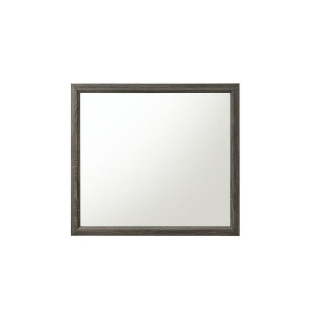 Acme Furniture Valdemar Mirror, Weathered Gray (27054)