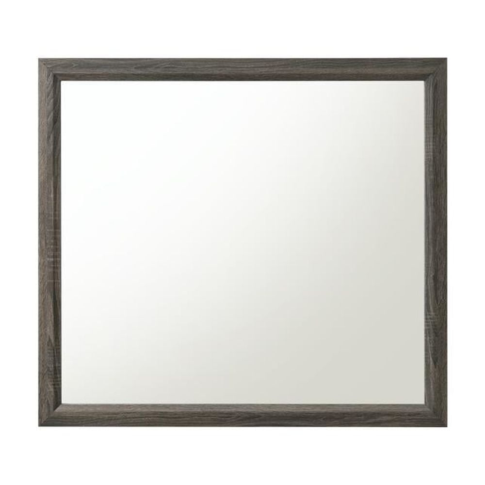 Acme Furniture Valdemar Mirror, Weathered Gray (27054)