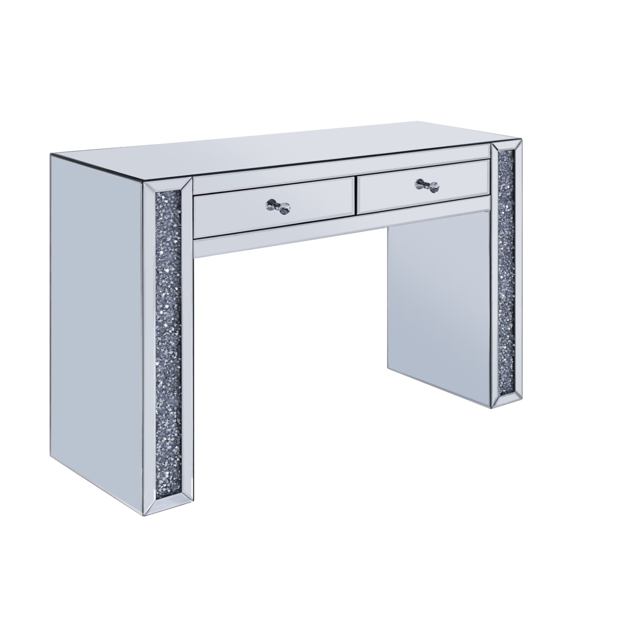 Acme Noralie 1 Piece Vanity Desk Table Set, Silver