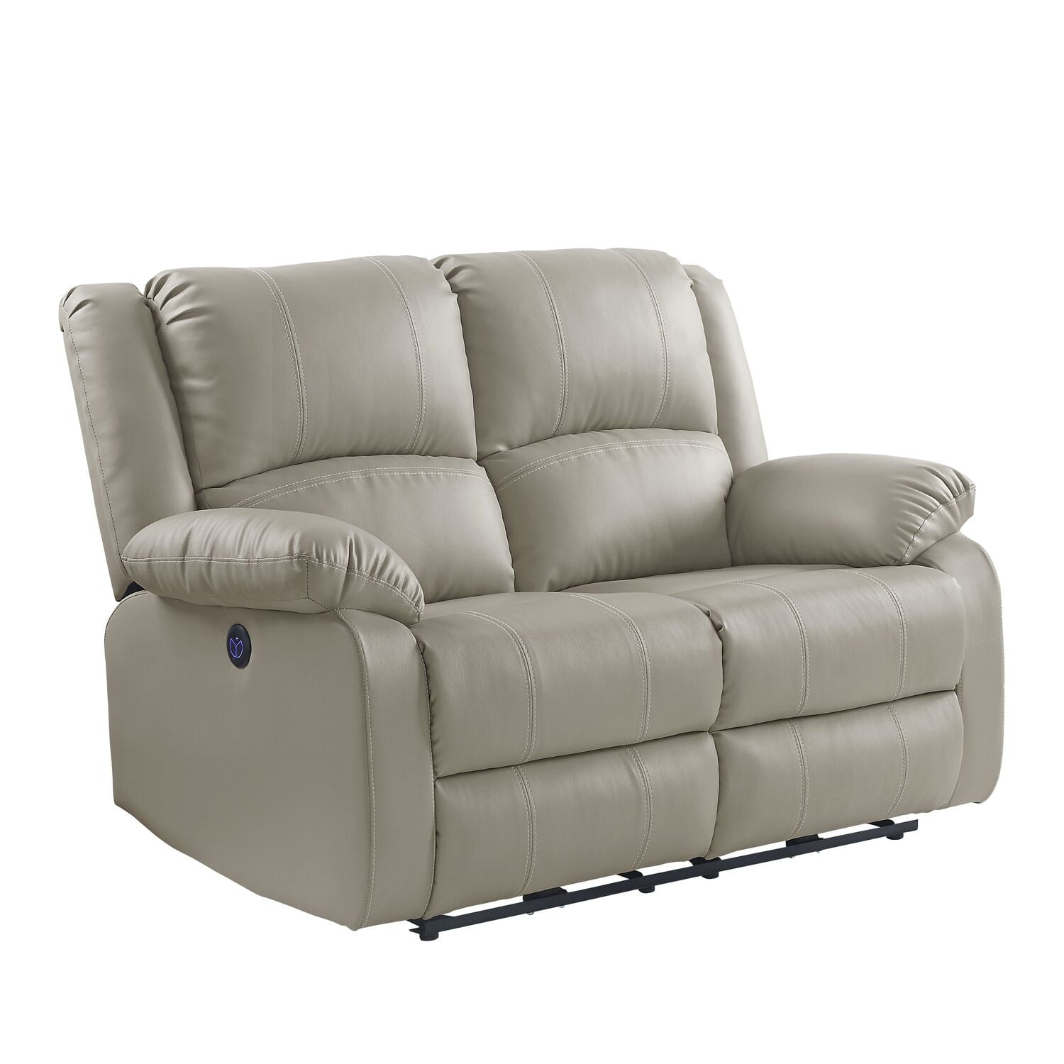 Acme Zuriel Power Motion Loveseat in Beige PU-Color:BeigeMaterial