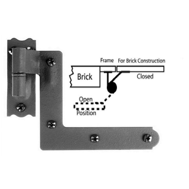 New York Shutter Hinge for Brick Home