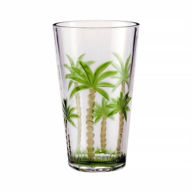 My Table Talk Set of 4 - Acrylic Palm Tree Classic Series 21 Oz HB Tumbler