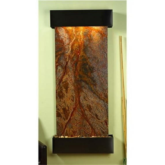 Adagio IFR2006 Inspiration Falls - Brown Rainforest Marble Wall Fountain