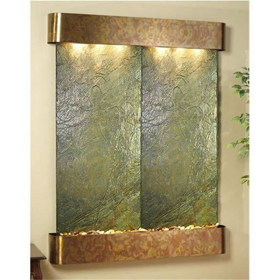 Adagio MRR1002 Majestic River - Green Natural Slate Wall Fountain