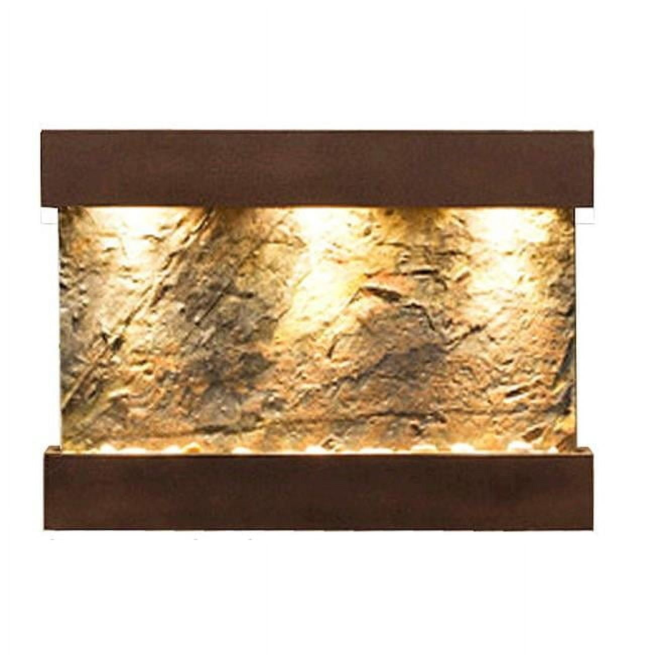 Adagio  Reflection Creek Wall Fountain - Green Natural Slate - Small Horizontal Model