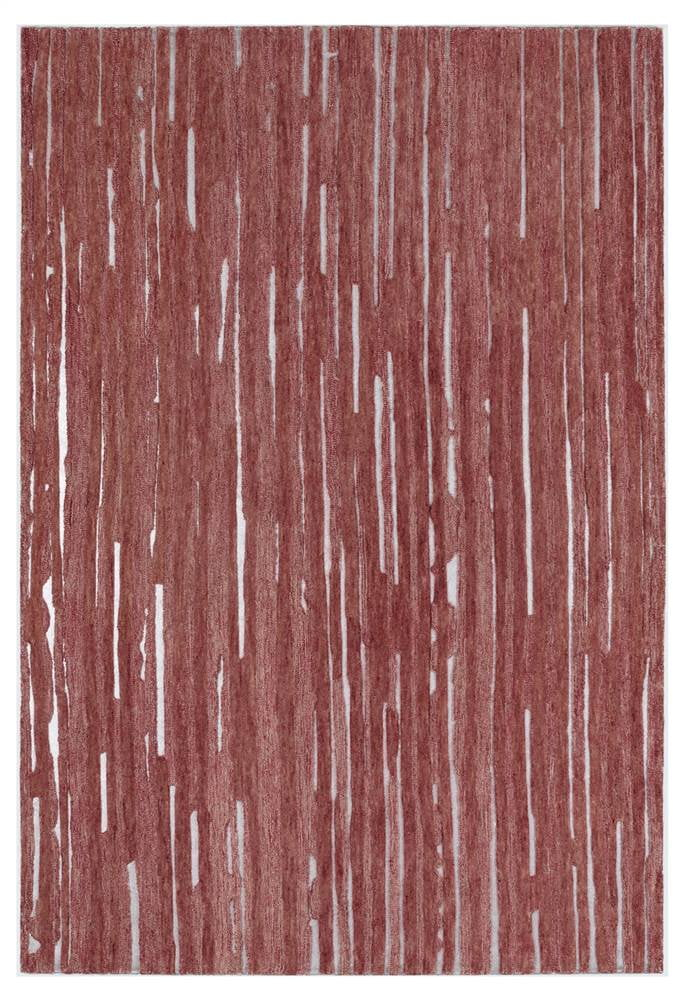 Addison Rugs Addison Dazzle Modern Hand Spun Wool and Metallic Area Rug Sangria 5'X7'6" 5' x 8'