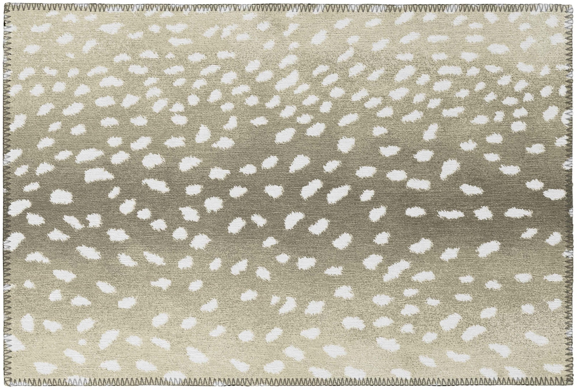 Addison Rugs Indoor/ Outdoor Addison Safari Gazelle Animal Print Washable Area Rug 1'8" x 2'6" - Fawn