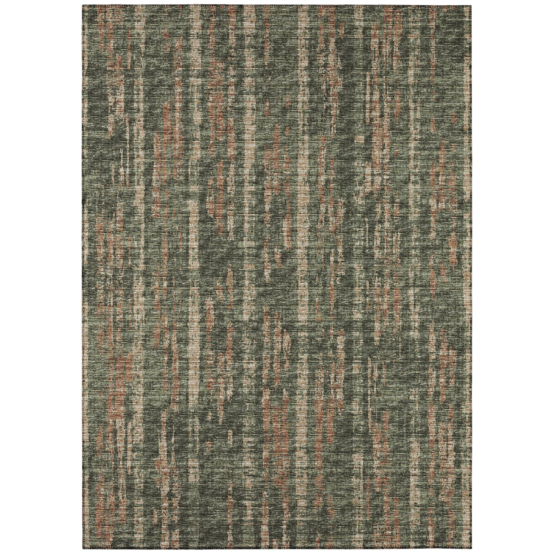 Addison Rugs Indoor/Outdoor Rylee Modern Stripes Washable Rug 8' x 10' - Green
