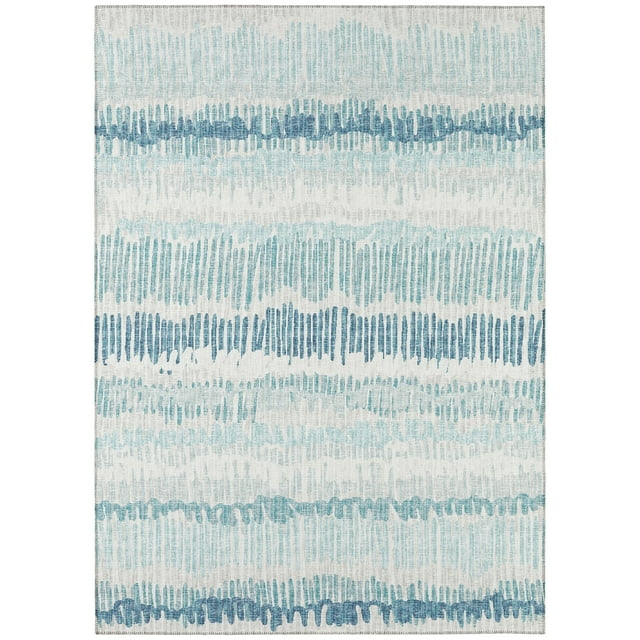 Addison Rugs Indoor/Outdoor Rylee Sketches Washable Rug New. Blue - 9' x 12'