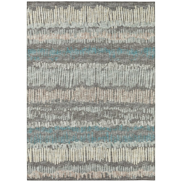 Addison Rugs Indoor/Outdoor Rylee Sketches Washable Rug New. Gray - 10' x 14'