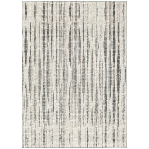 Addison Rugs Indoor/Outdoor Waverly Modern Stripes Washable Rug 3' x 5' - Beige