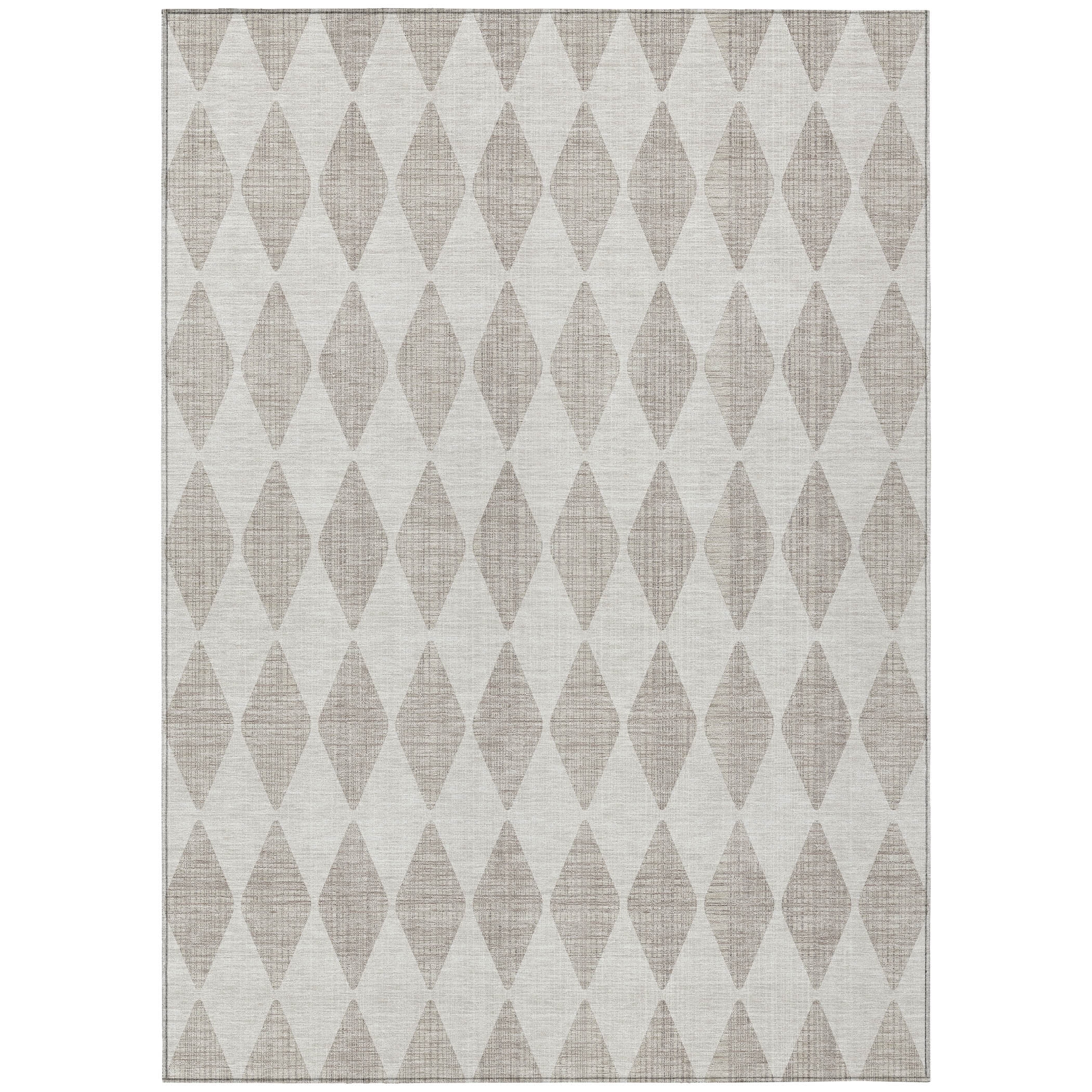 Addison Rugs Chantille Indoor/Outdoor Transitional Diamonds Beige Washable Rectangle Rug, 3' x 5'
