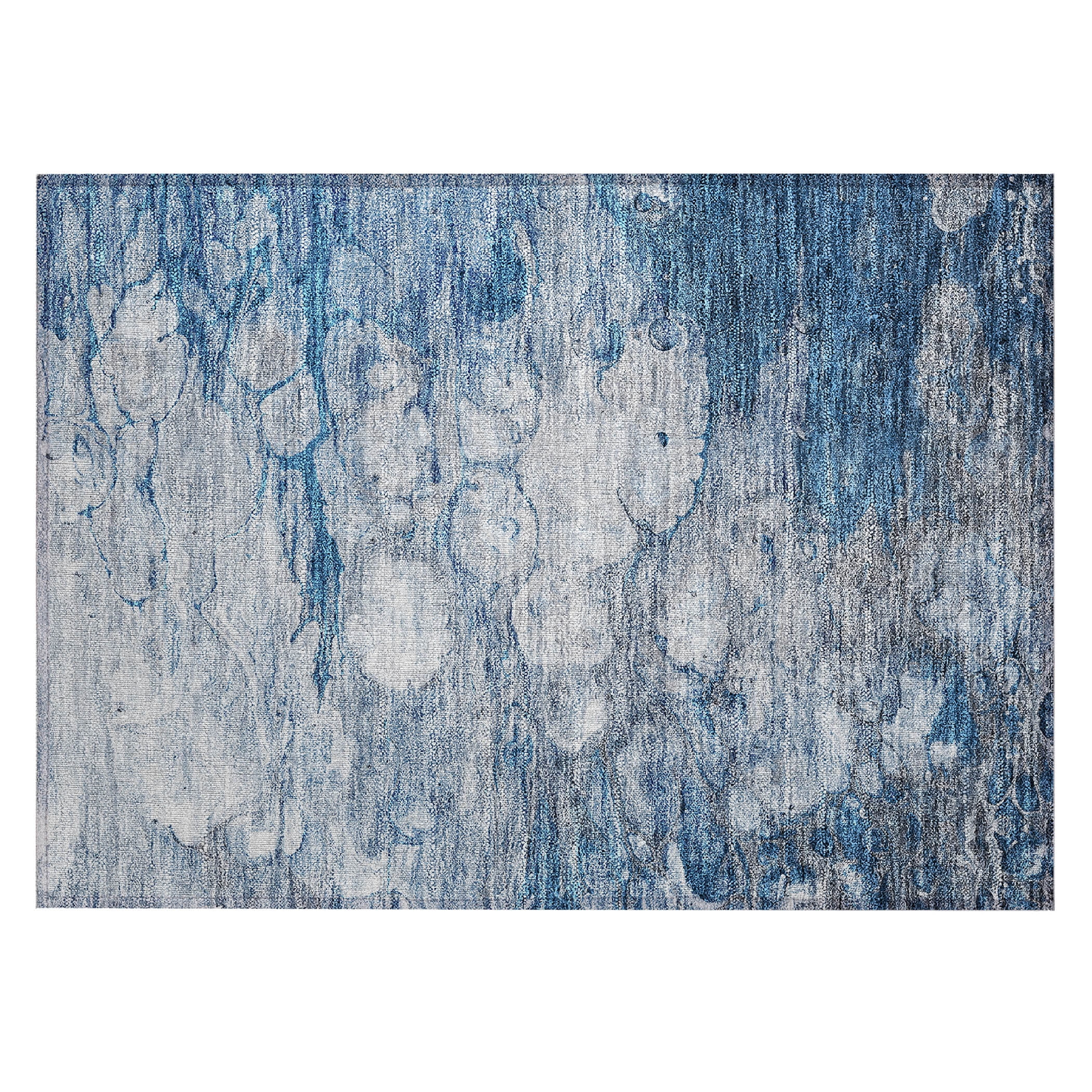 Addison Rugs Machine Washable Indoor/ Outdoor Chantille Modern Abstract Rug Blue - 1'8" x 2'6"