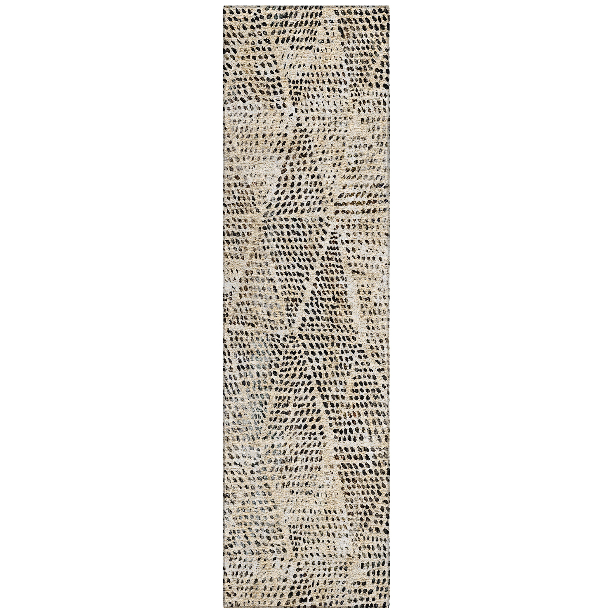 Addison Rugs Chantille Indoor/Outdoor Transitional Diamond Beige Washable Runner Rug, 2'3" x 7'6"