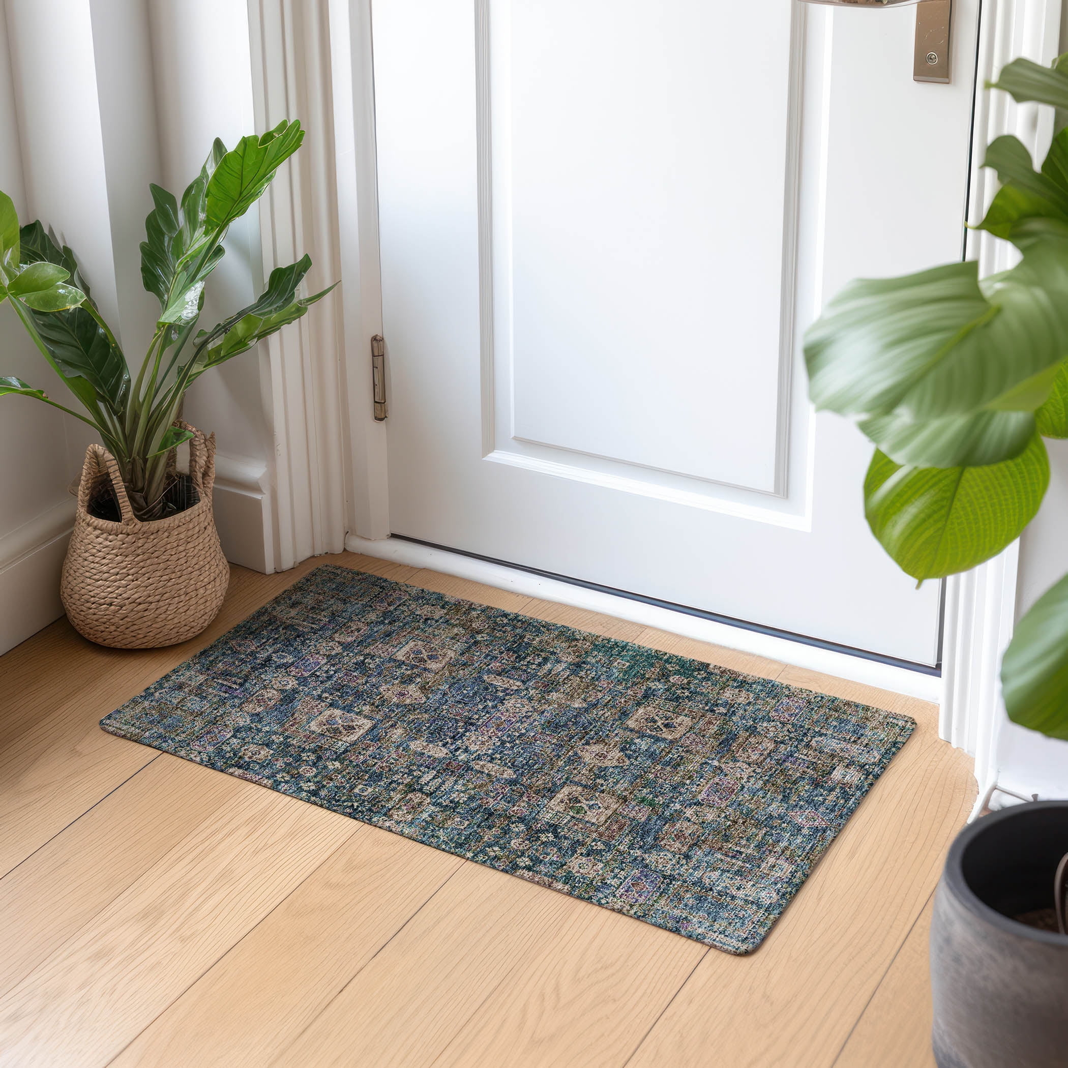 Addison Rugs Chantille Indoor/Outdoor Transitional Panel Green Washable Rectangle Rug, 1'8" x 2'6"